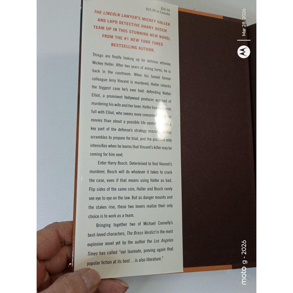 Michael Connelly  The Brass Verdict Book 2008 - Picture 4 of 5